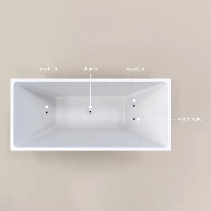 Indoor Acrylic Cold Plunge Free Standing Tub