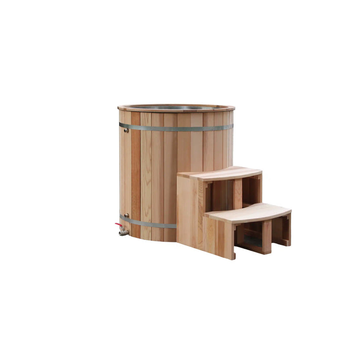 Red Cedar Barrel Cold Plunge Ice Bath Tub With Chiller